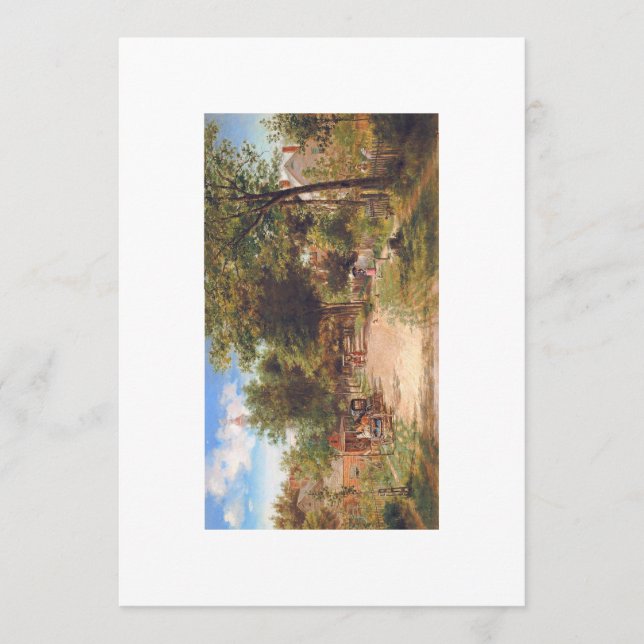 Platt Blank Holiday eller Tack-kort Julkort (Framsida)