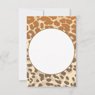 Platt brevkort-Leopardtryck