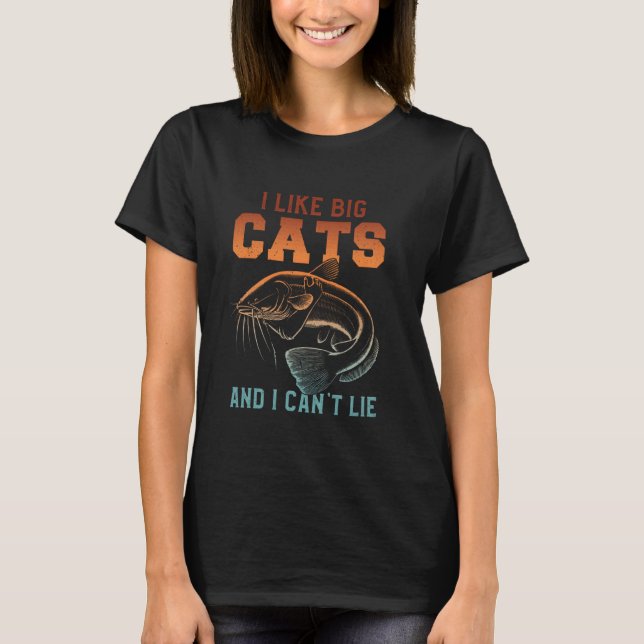 Platt Catfish kattfiske 4 T Shirt (Framsida)