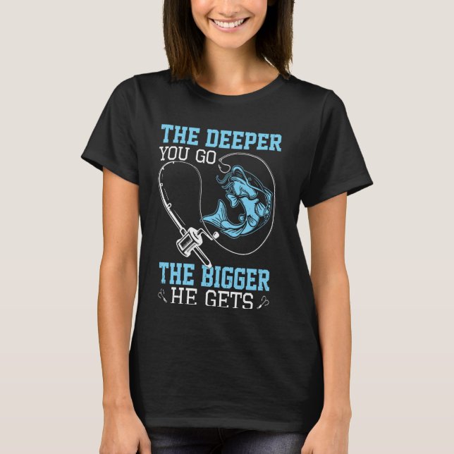Platt dvärgmal fiskande t shirt (Framsida)