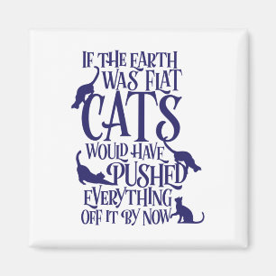 Platt Earth Cat Teory Graphic-nuny Jorden Day Magnet