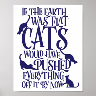 Platt Earth Cat Teory Graphic-nuny Jorden Day Poster