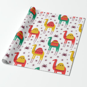 Platt färg-design för Camel mönster Presentpapper