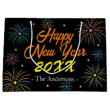 Platt färgfull Nyårsafton Party - svart