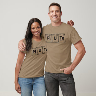 Platt (FL-U-Te) Periodisk stavning av Inslag T Shirt