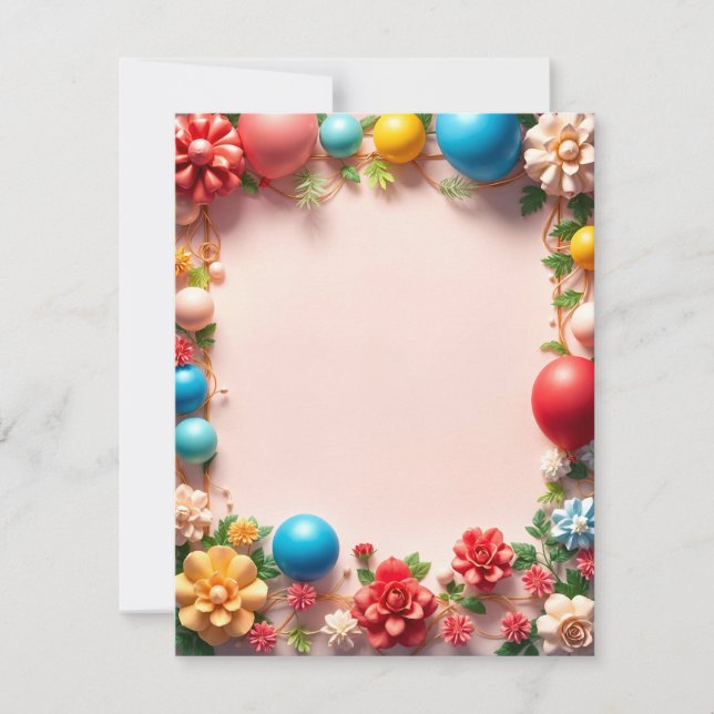 Platt födelsedagskort (Framsida)