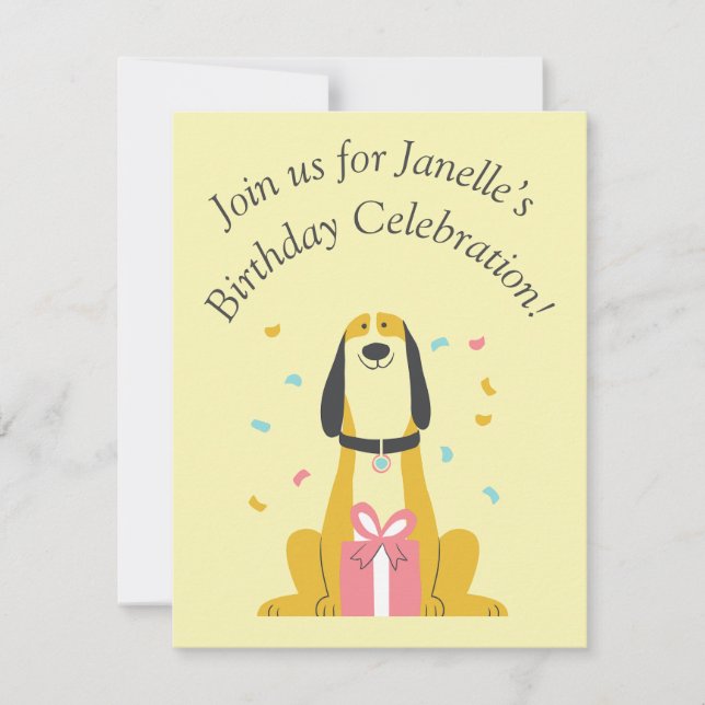 Platt födelsedagskort tack kort (Framsida)