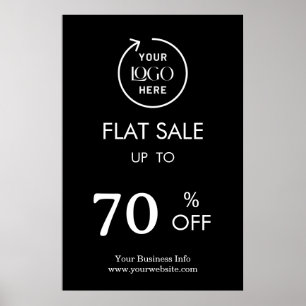 Platt försäljning Affärsevenemang Butik Rabatt S Poster