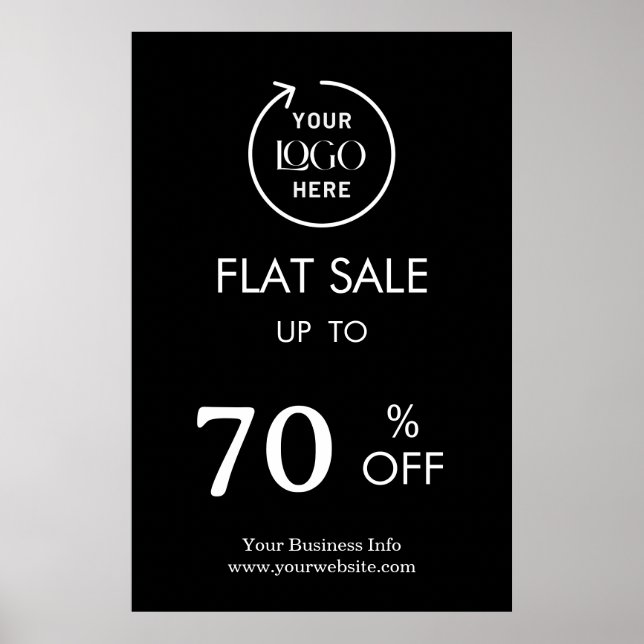 Platt försäljning | Affärsevenemang Butik Rabatt S Poster (Framsidan)