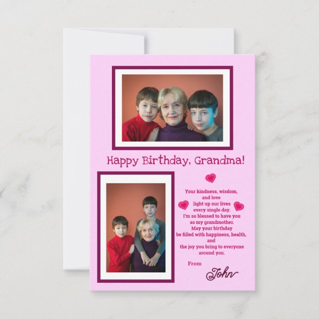 Platt gratulationskort kort (Framsida)