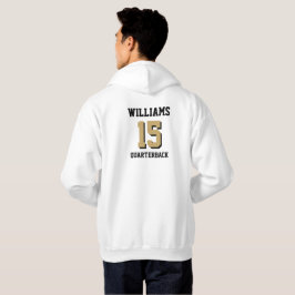 Platt guld och svart hoodie