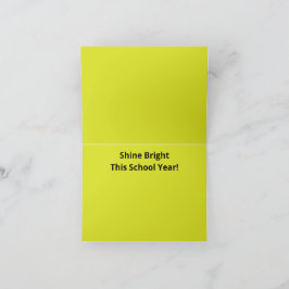 Platt Gult - Bakgrund från Struktur till skolan Tack Kort