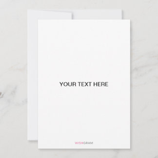 Platt hälsningskort