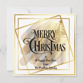 Platt hälsningskort julkort