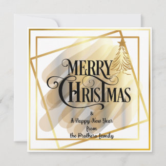 Platt hälsningskort julkort