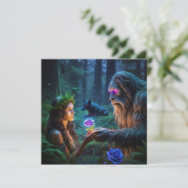 Platt hälsningskort kort