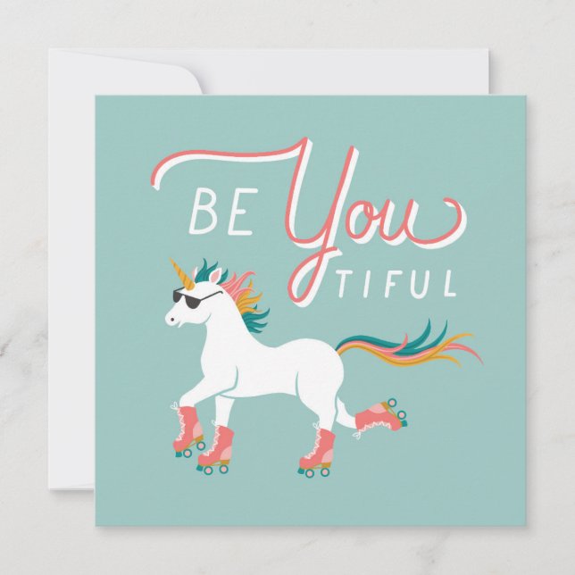 Platt hälsningskort kort (Framsida)