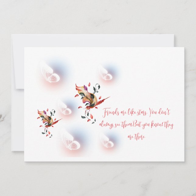 Platt hälsningskort kort (Framsida)