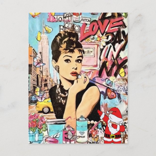 Platt hälsningskort, tack vare ditt kort (Framsida)