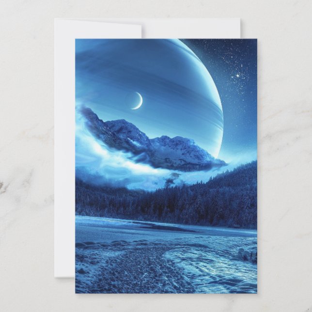 Platt Helgdag 5 tum x 7 tum Julkort (Framsida)