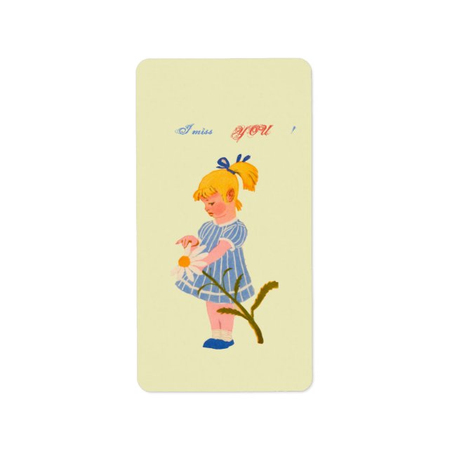 Platt Helgdag Adressetikett (Framsidan)