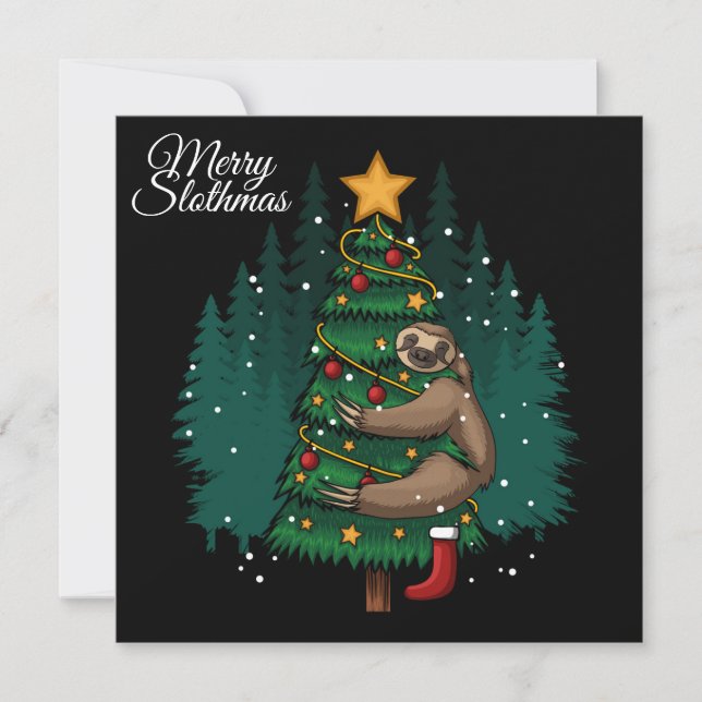 Platt Helgdag Julkort (Framsida)