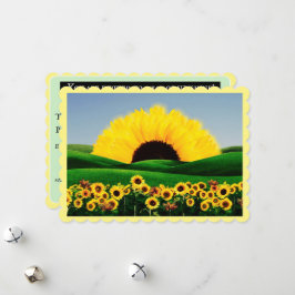 Platt Helgdag Julkort