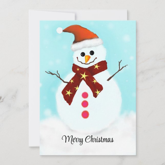 Platt Helgdag Julkort (Framsida)