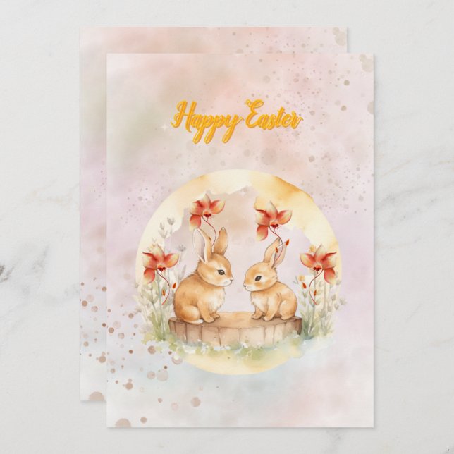 Platt helgdag julkort (Fram/baksida)