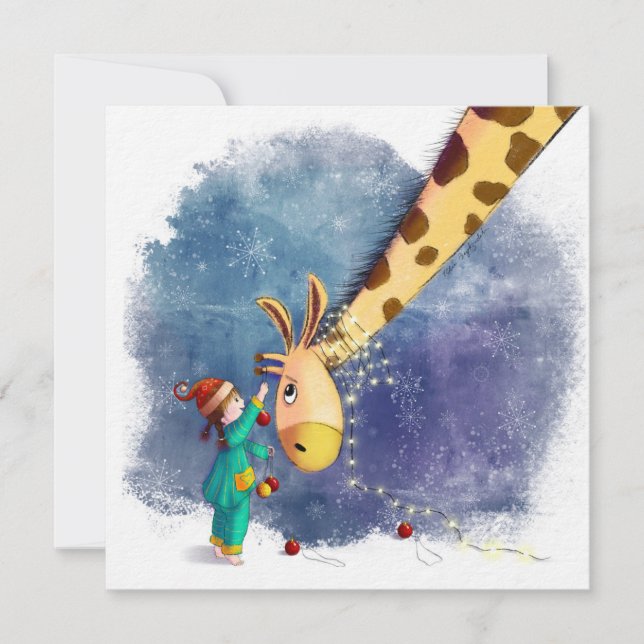 Platt Helgdag Julkort (Framsida)