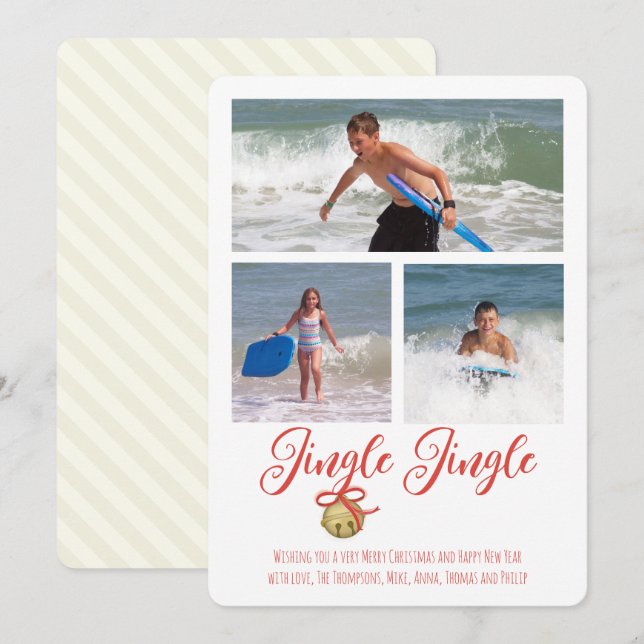 Platt Helgdag Julkort (Fram/baksida)