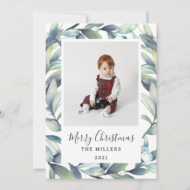 Platt Helgdag Julkort (Framsida)