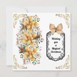 Platt helgdag julkort