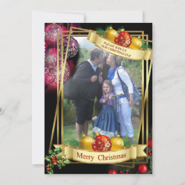 Platt Helgdag Julkort