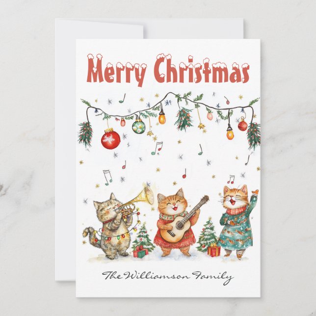 Platt Helgdag Julkort (Framsida)