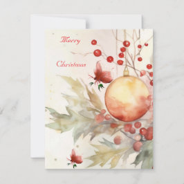 Platt helgdag julkort