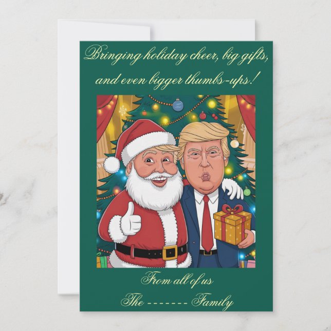 Platt Helgdag Julkort (Framsida)