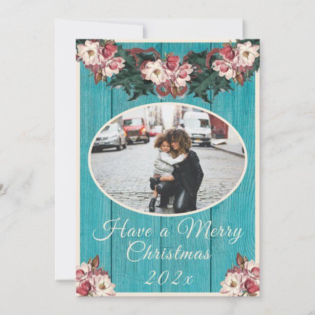 Platt Helgdag Julkort (Framsida)