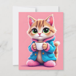 Platt Helgdag Julkort