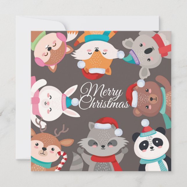 Platt Helgdag Julkort (Framsida)