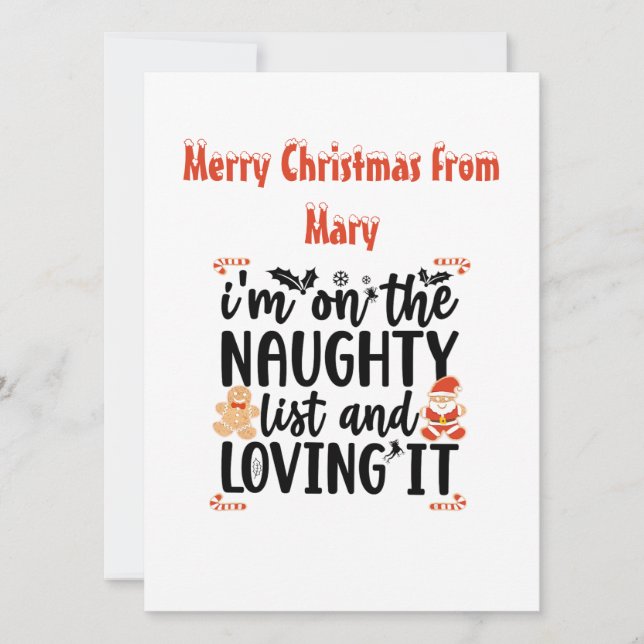 Platt Helgdag Julkort (Framsida)