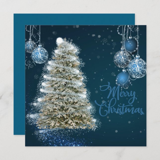 Platt Helgdag Julkort (Fram/baksida)