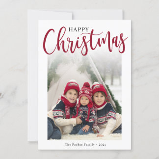 Platt Helgdag Julkort