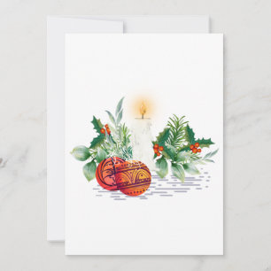 Platt Helgdag Julkort