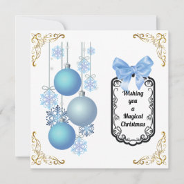 Platt helgdag julkort