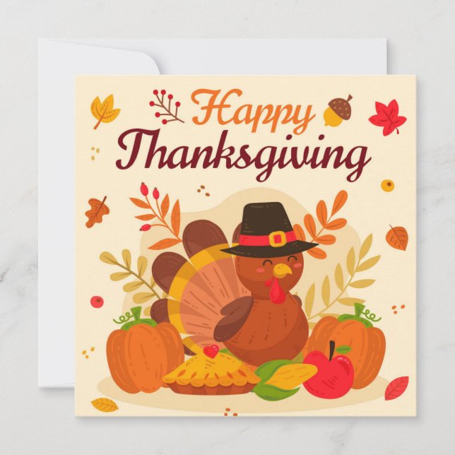 Platt Helgdag Julkort (Framsida)