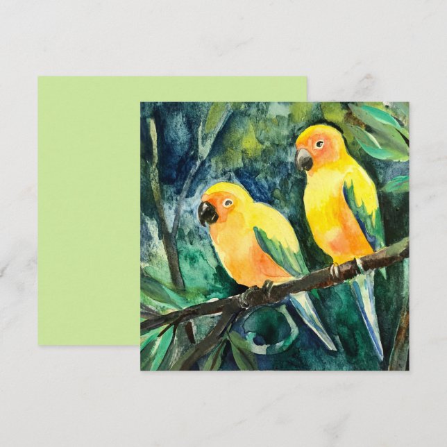 Platt Helgdag Julkort (Fram/baksida)