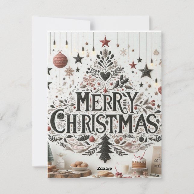 Platt Helgdag, sommarjul Julkort (Baksida)