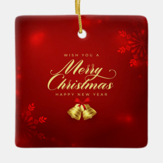 Platt Helgdag, Storlekt: 4,25 x 5,5 tum, Pappert: Julgransprydnad Keramik