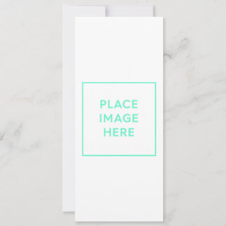 Platt Helgdag, Storlekt: 4 tum x 9,25 tum Julkort